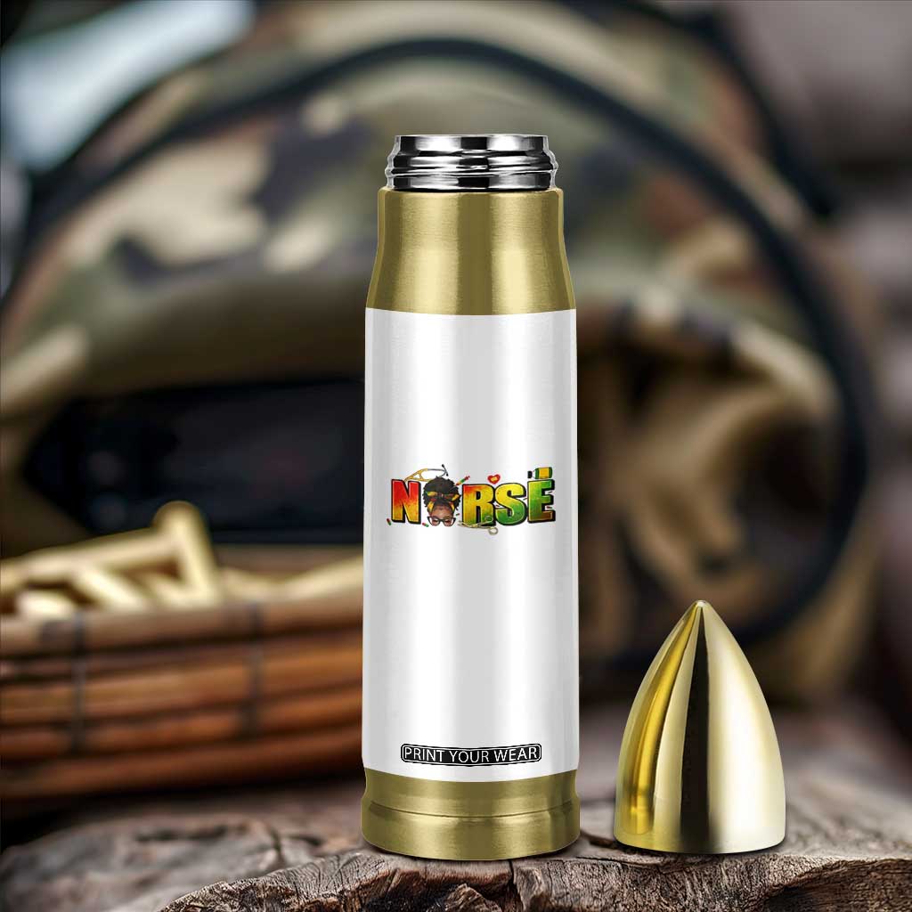 Proud Black Nurse Bullet Tumbler Black History Month Healthcare Gift TS12 Print Your Wear