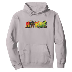 Proud Black Nurse Hoodie Black History Month Healthcare Gift TS12 Ice Gray Print Your Wear