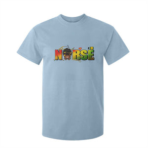 Proud Black Nurse T Shirt For Kid Black History Month Healthcare Gift TS12 Light Blue Print Your Wear
