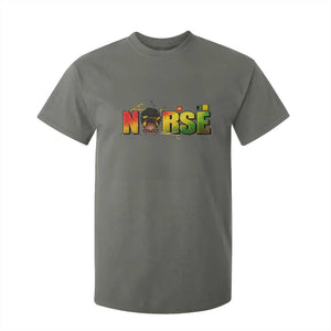 Proud Black Nurse T Shirt For Kid Black History Month Healthcare Gift TS12 Military Green Print Your Wear
