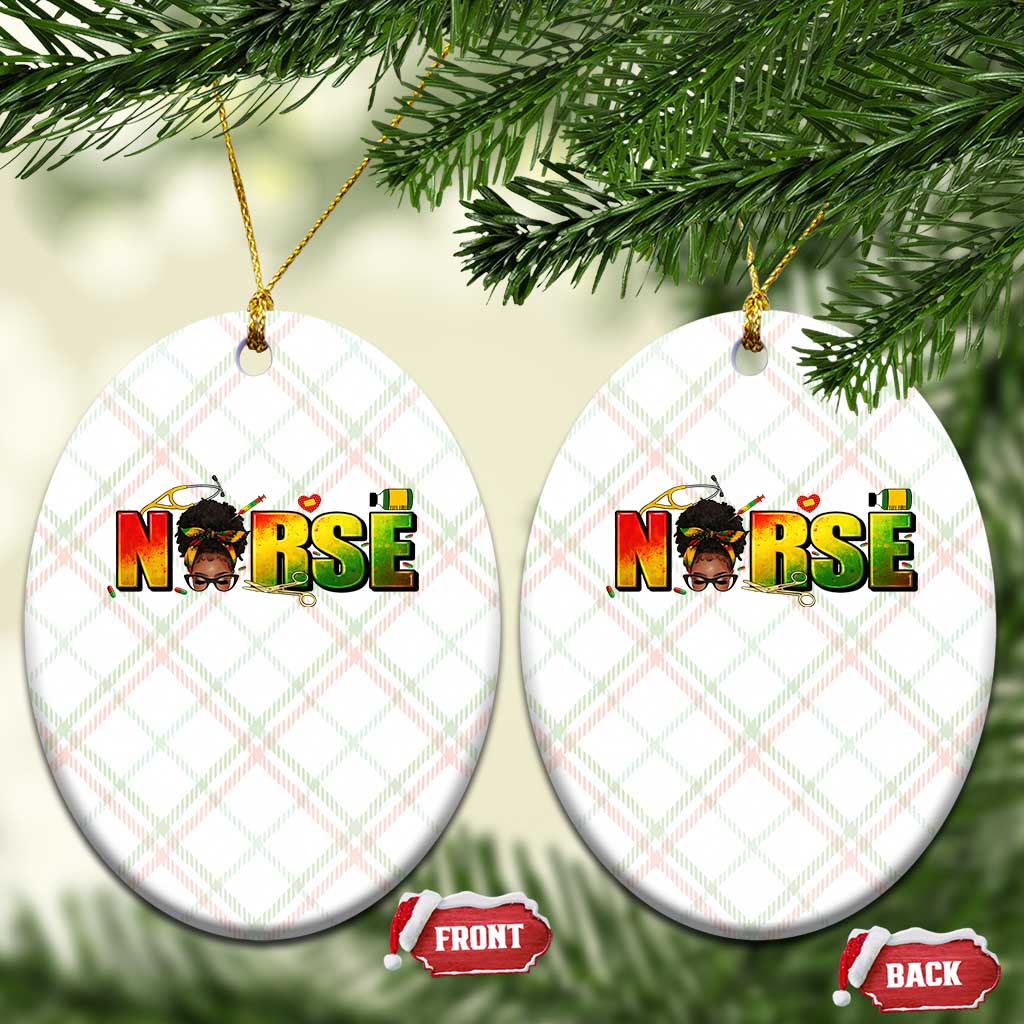 Proud Black Nurse Ceramic Ornament Black History Month Healthcare Gift TS12 Print Your Wear