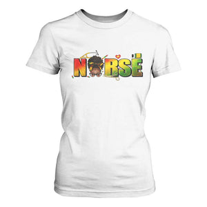 Proud Black Nurse T Shirt For Women Black History Month Healthcare Gift TS12 White Print Your Wear
