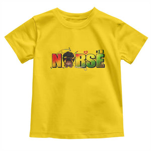 Proud Black Nurse Toddler T Shirt Black History Month Healthcare Gift TS12 Daisy Print Your Wear