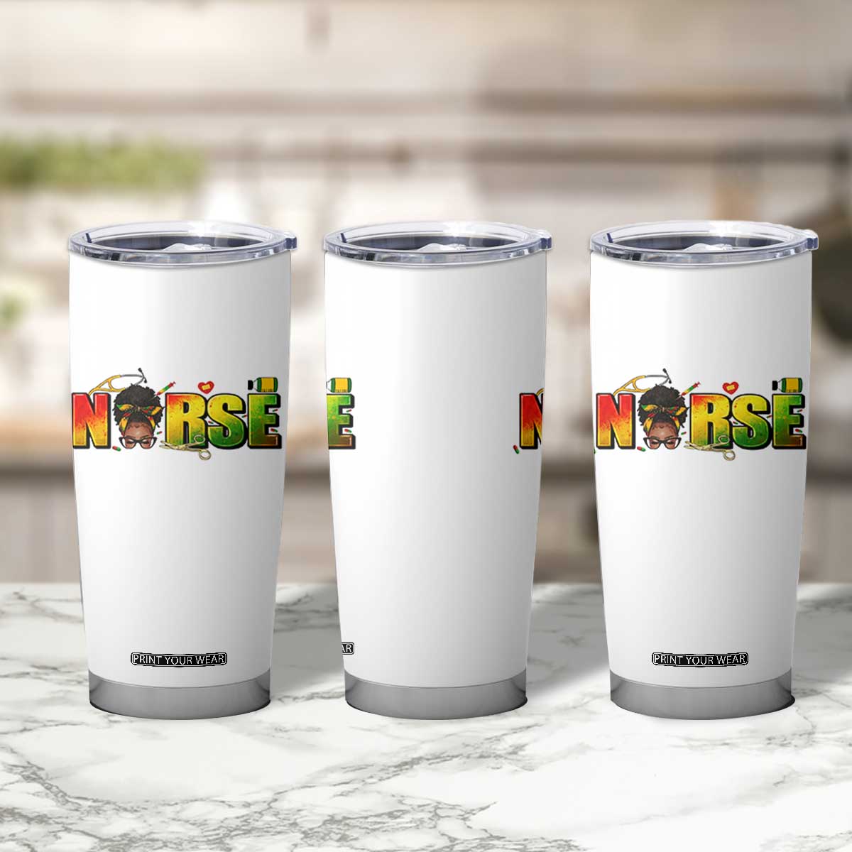 Proud Black Nurse Tumbler Cup Black History Month Healthcare Gift TS12 Print Your Wear