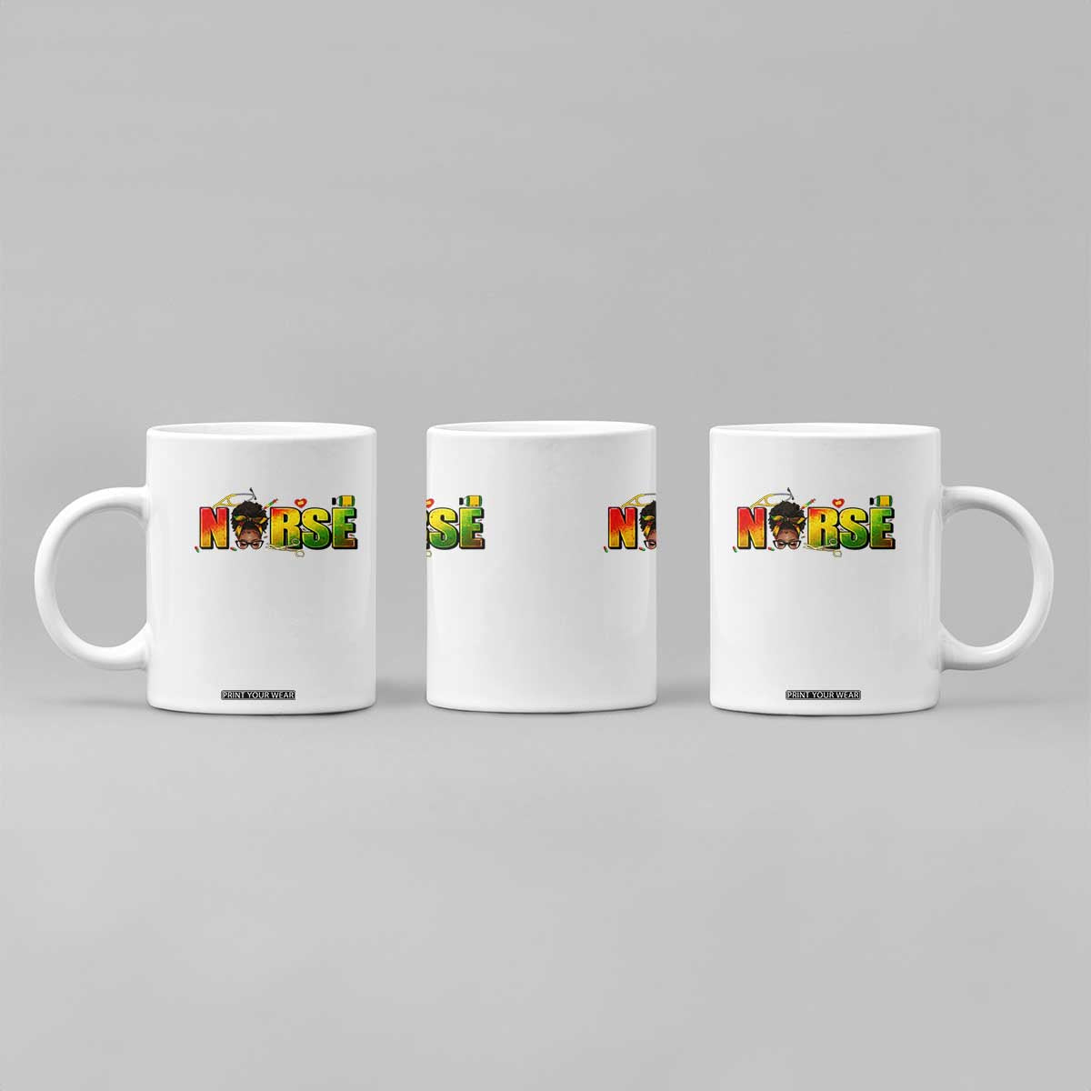Proud Black Nurse Coffee Mug Black History Month Healthcare Gift TS12 Print Your Wear