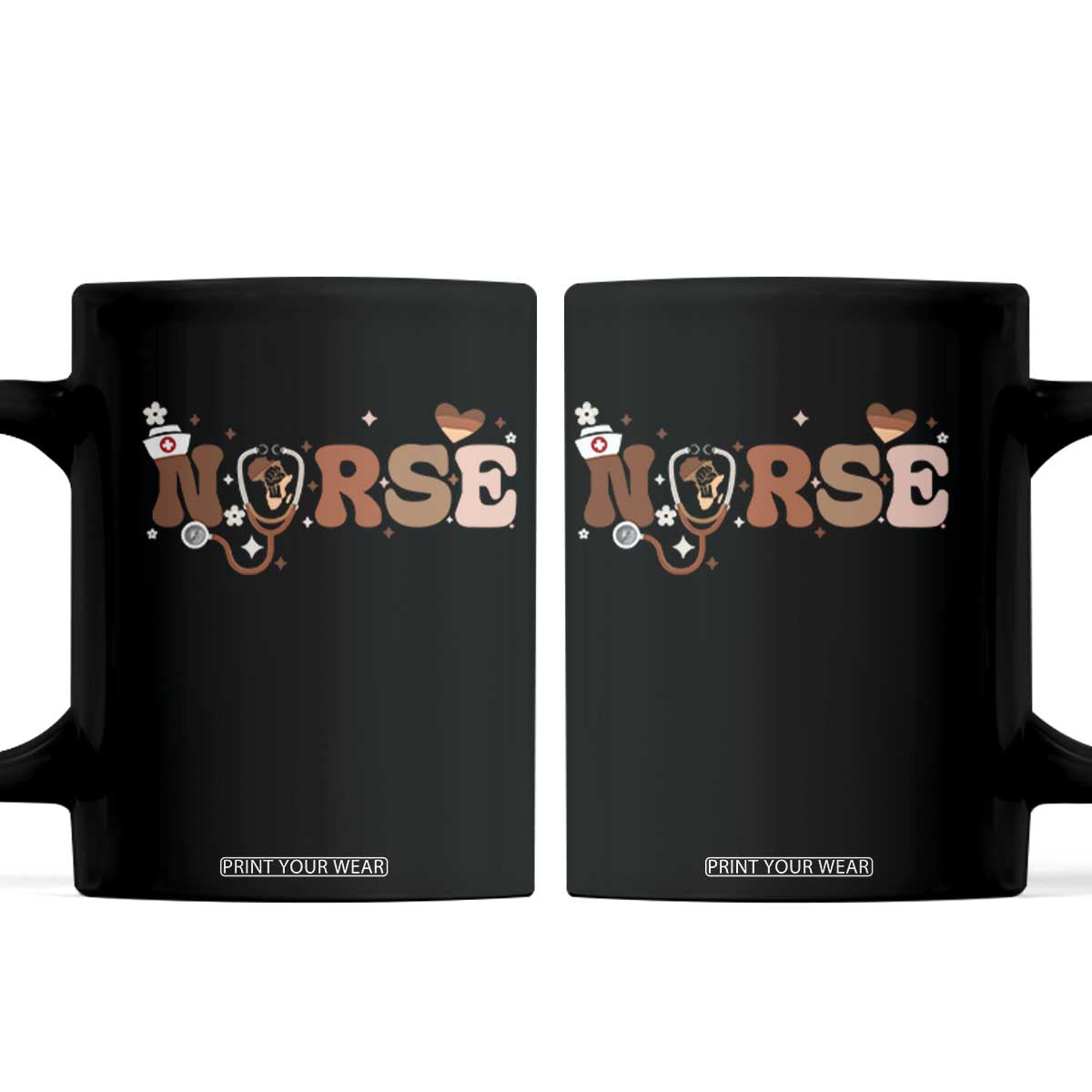Strong Black Nurse Coffee Mug African American Healthcare Hero Gift TS12 Black Print Your Wear