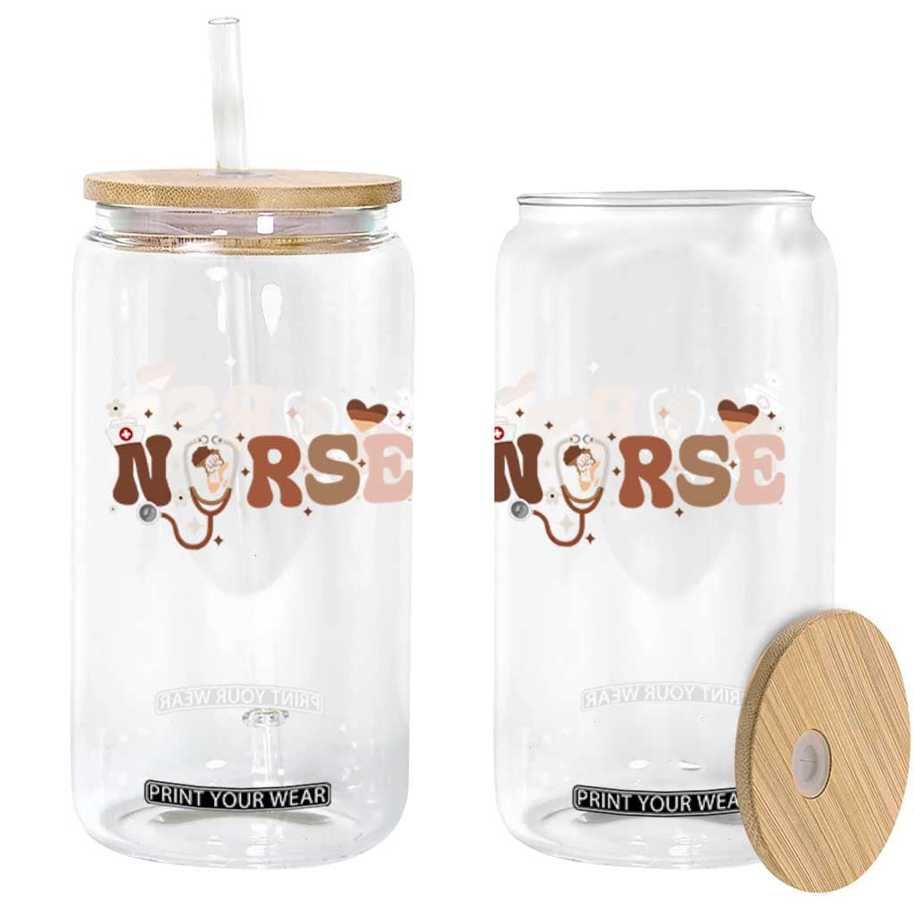Strong Black Nurse Glass Can African American Healthcare Hero Gift TS12 Print Your Wear