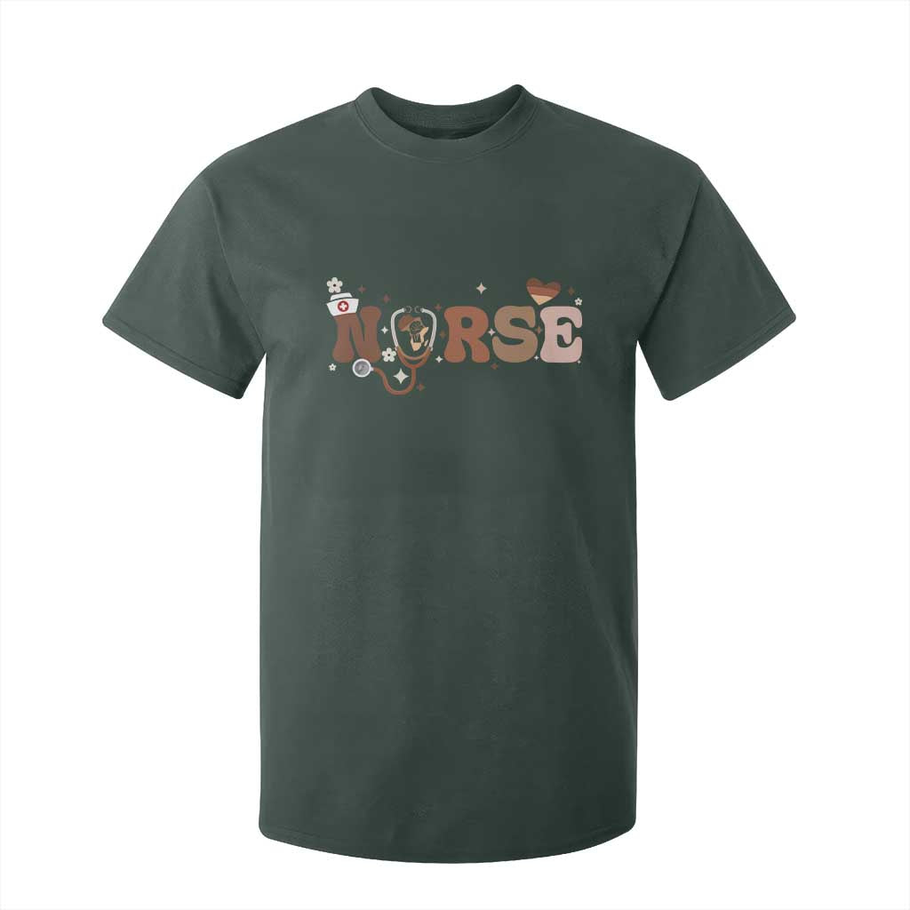 Strong Black Nurse T Shirt For Kid African American Healthcare Hero Gift TS12 Dark Forest Green Print Your Wear