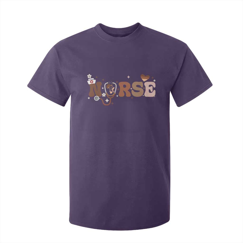 Strong Black Nurse T Shirt For Kid African American Healthcare Hero Gift TS12 Purple Print Your Wear