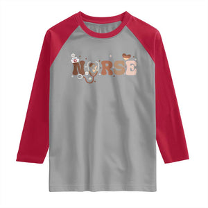 Strong Black Nurse Raglan Shirt African American Healthcare Hero Gift TS12 Sport Gray Red Print Your Wear