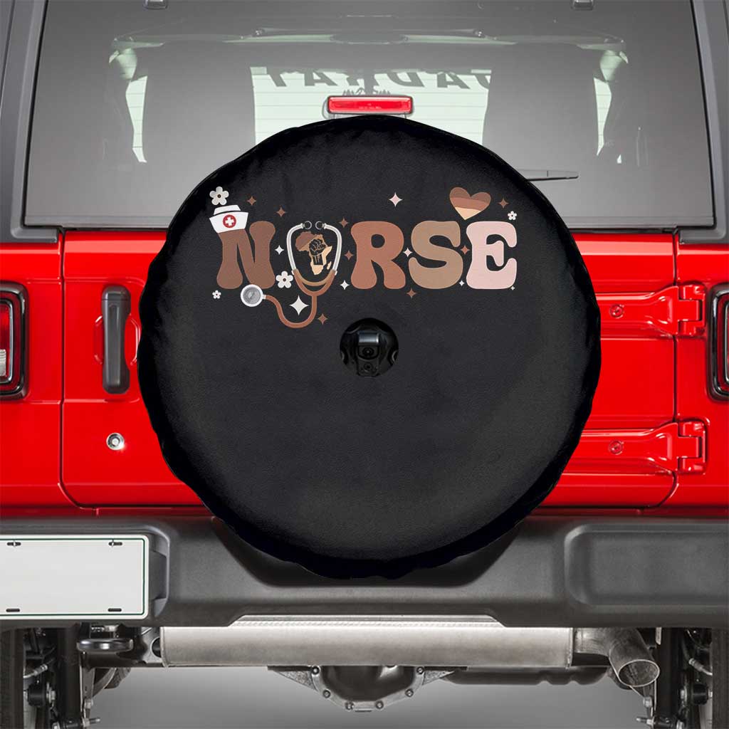 Strong Black Nurse Spare Tire Cover African American Healthcare Hero Gift TS12 Black Print Your Wear