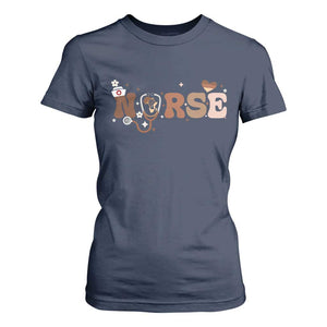 Strong Black Nurse T Shirt For Women African American Healthcare Hero Gift TS12 Navy Print Your Wear