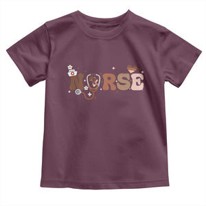 Strong Black Nurse Toddler T Shirt African American Healthcare Hero Gift TS12 Maroon Print Your Wear