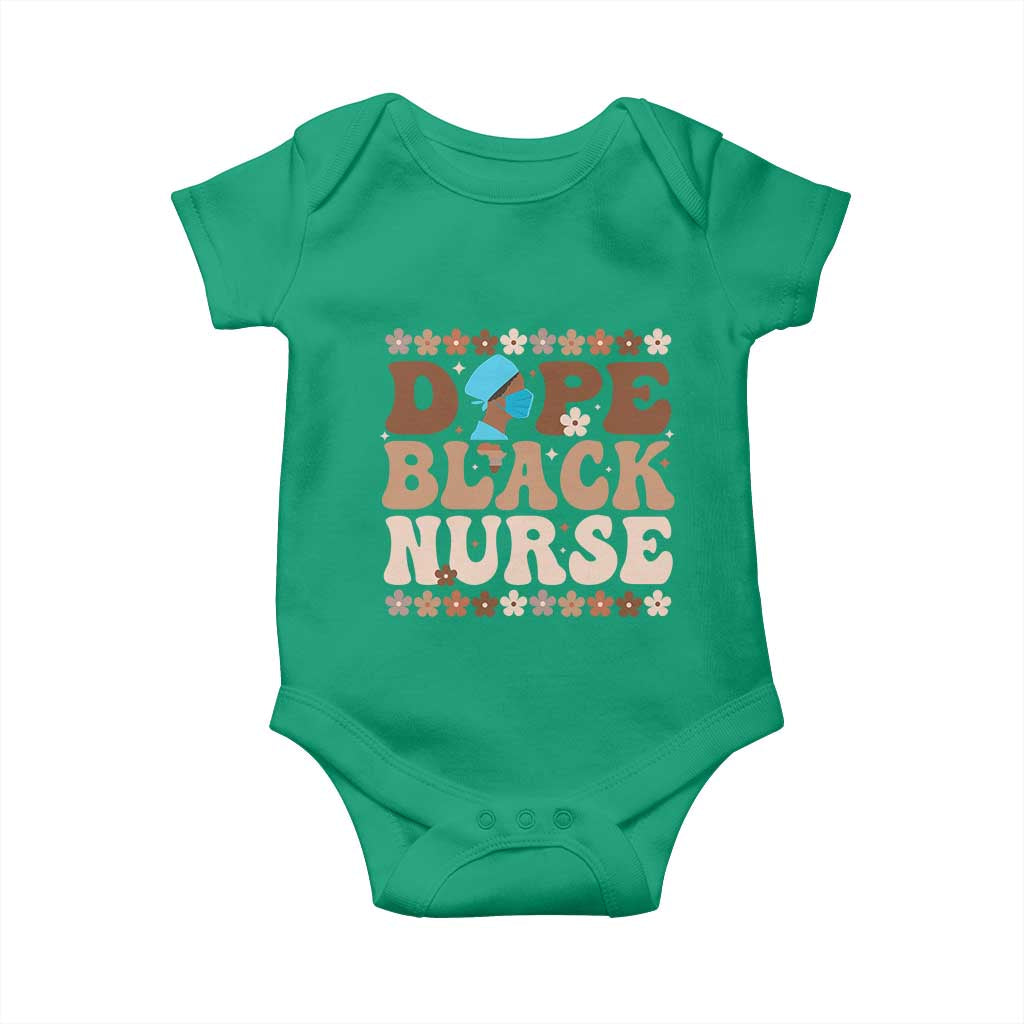 Dope Black Nurse Baby Onesie African American Black Nurse Gift TS12 Irish Green Print Your Wear