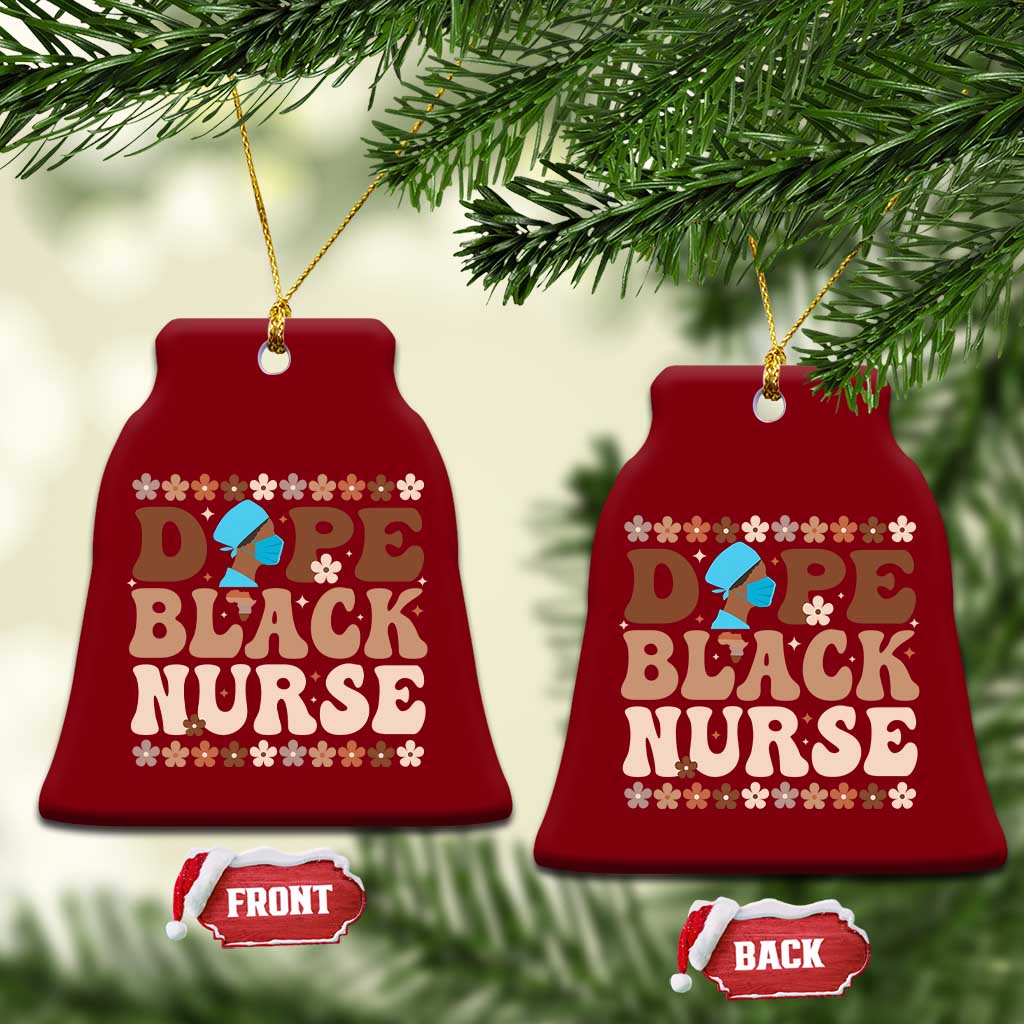 Dope Black Nurse Ceramic Ornament African American Black Nurse Gift TS12 Print Your Wear