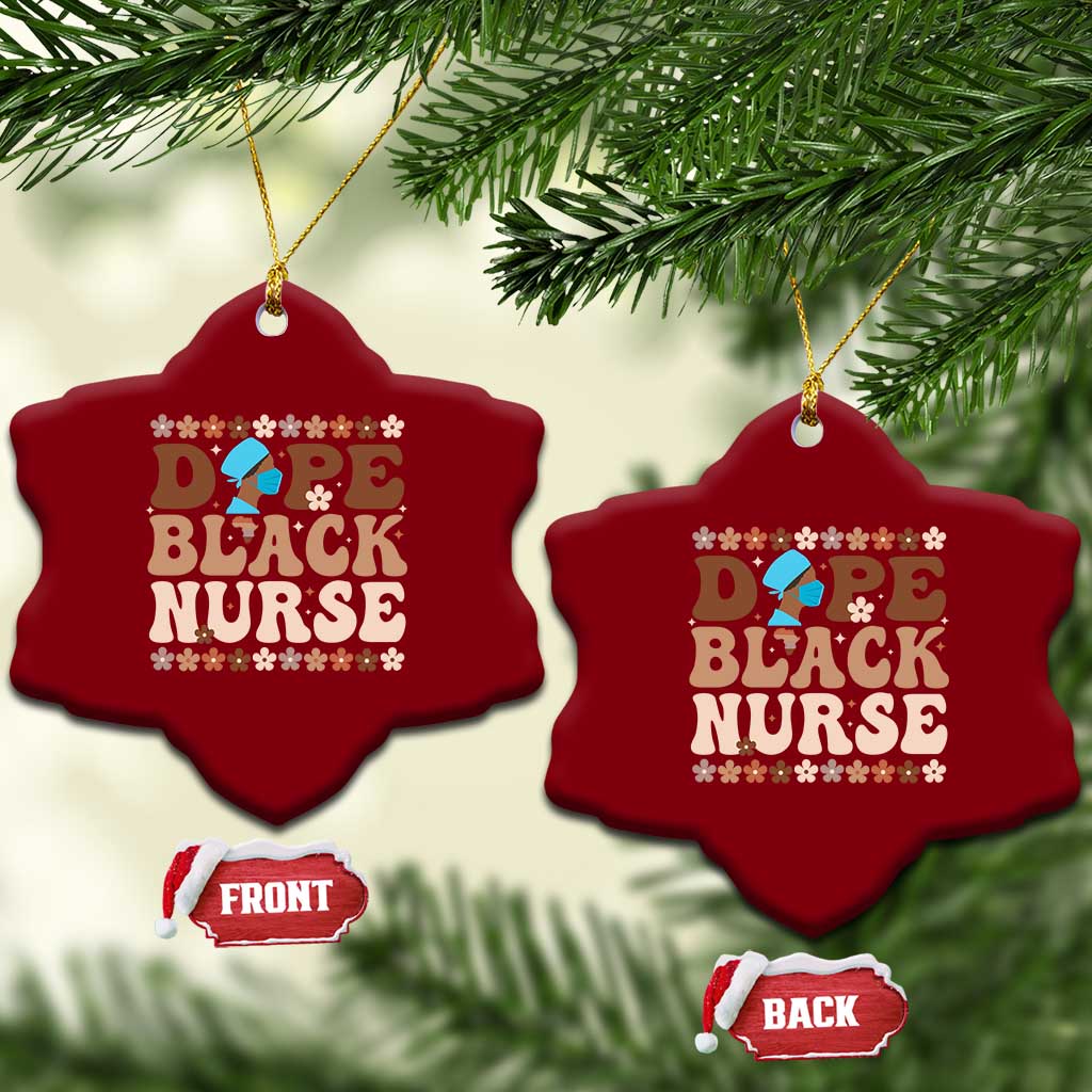 Dope Black Nurse Ceramic Ornament African American Black Nurse Gift TS12 Print Your Wear