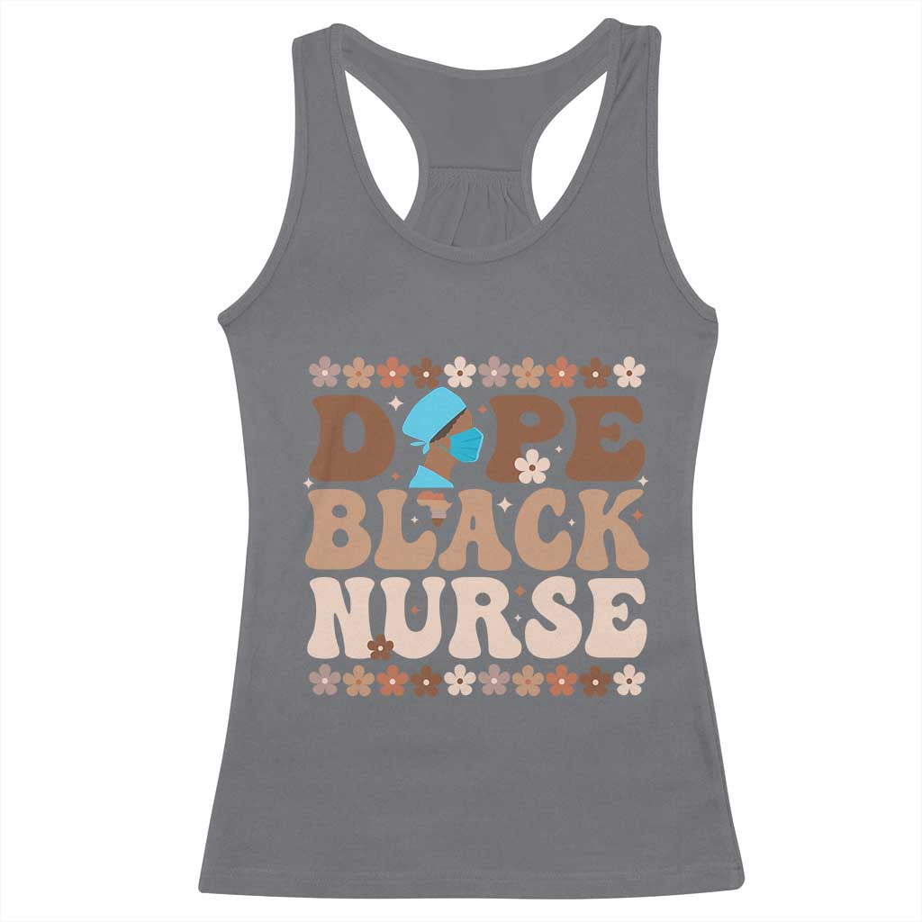 Dope Black Nurse Racerback Tank Top African American Black Nurse Gift TS12 Charcoal Print Your Wear