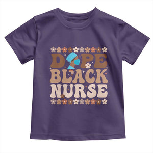 Dope Black Nurse Toddler T Shirt African American Black Nurse Gift TS12 Purple Print Your Wear