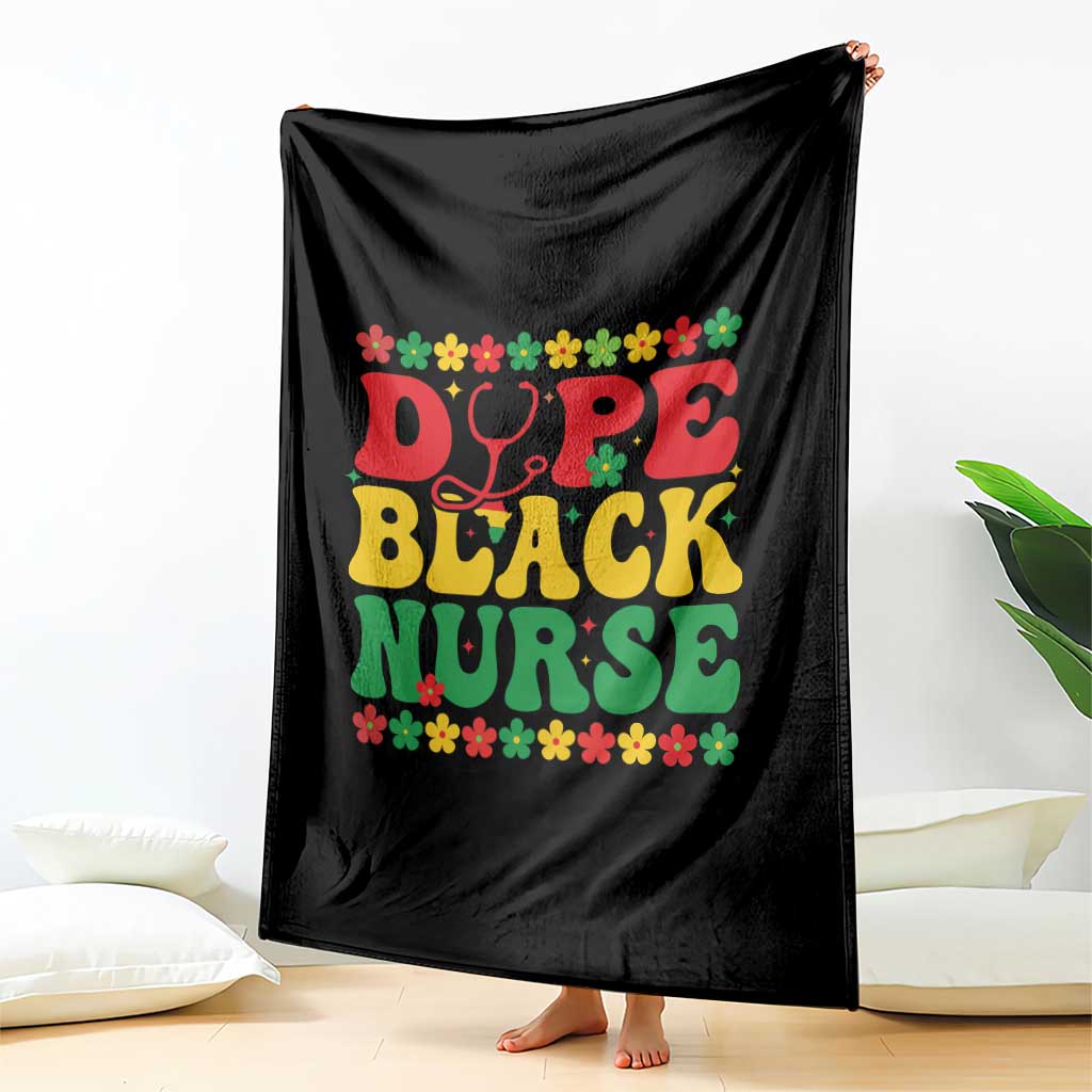 Melanin Queen Nursing Black History Month Gift Throw Blanket Dope Black Nurse TS12 Print Your Wear