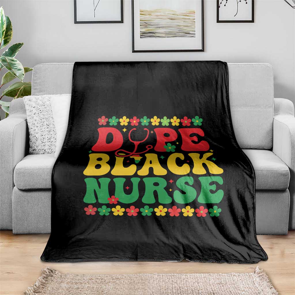 Melanin Queen Nursing Black History Month Gift Throw Blanket Dope Black Nurse TS12 Print Your Wear