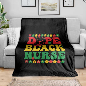 Melanin Queen Nursing Black History Month Gift Throw Blanket Dope Black Nurse TS12 Print Your Wear