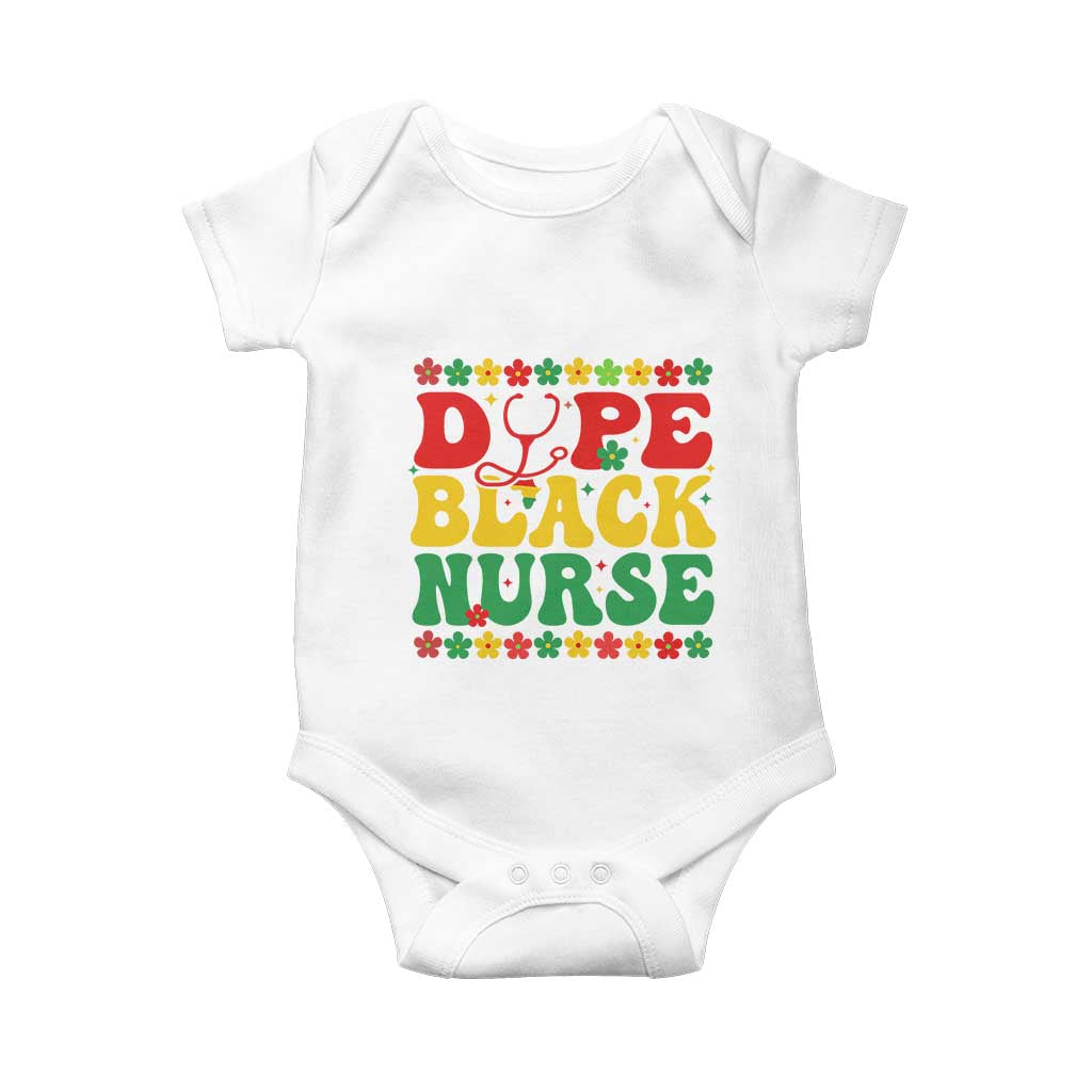 Melanin Queen Nursing Black History Month Gift Baby Onesie Dope Black Nurse TS12 White Print Your Wear