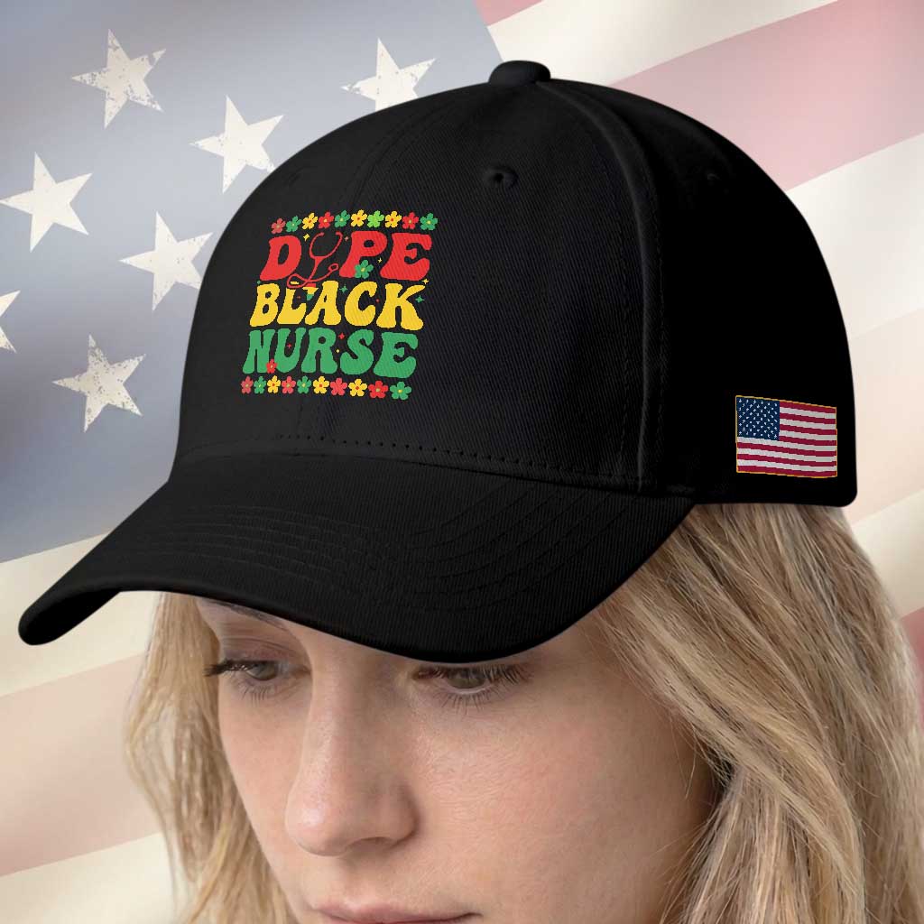 Melanin Queen Nursing Black History Month Gift Baseball Cap Dope Black Nurse TS12 Print Your Wear