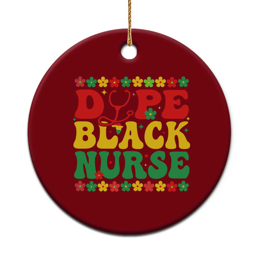 Melanin Queen Nursing Black History Month Gift Ceramic Ornament Dope Black Nurse TS12 1pc Red Print Your Wear