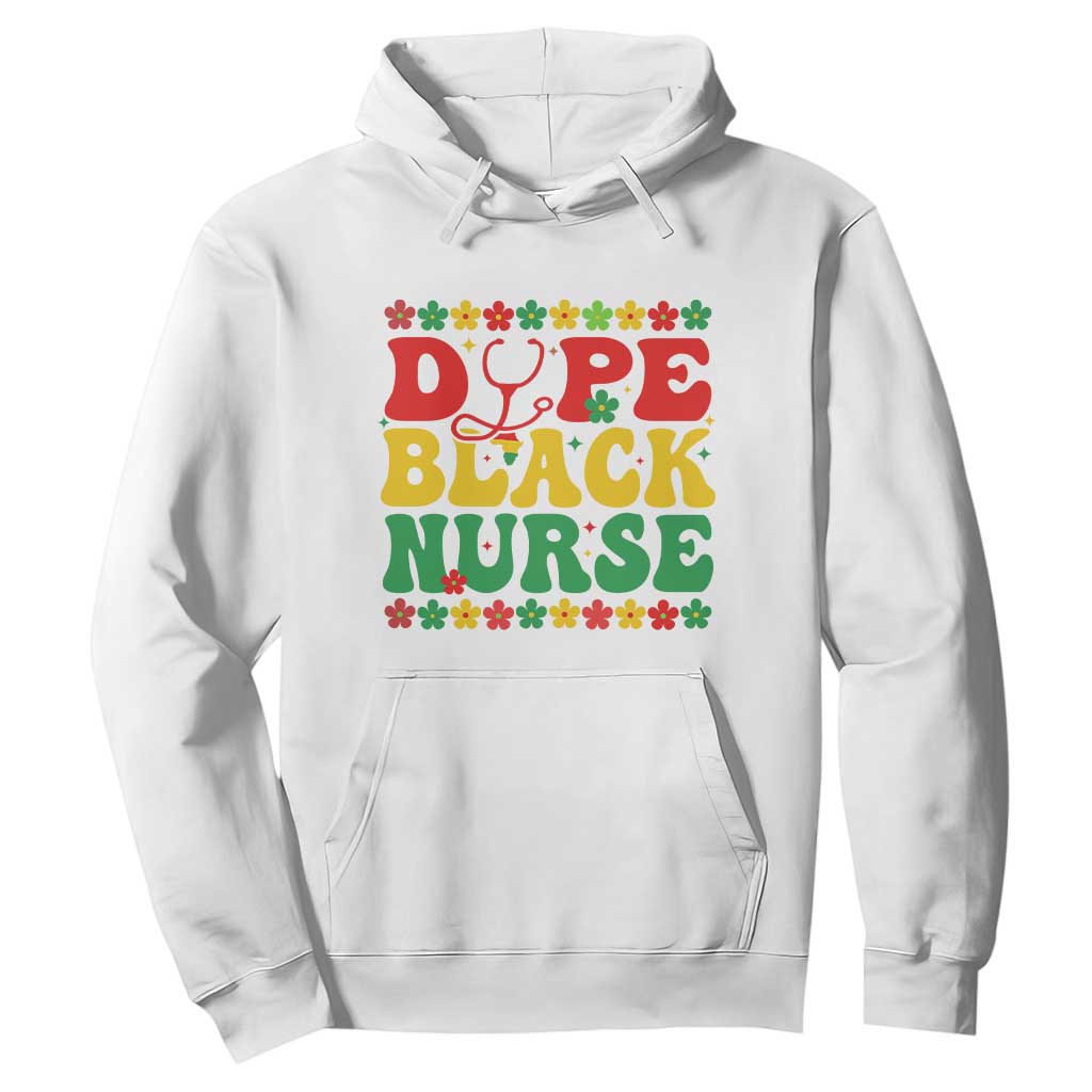 Melanin Queen Nursing Black History Month Gift Hoodie Dope Black Nurse TS12 White Print Your Wear