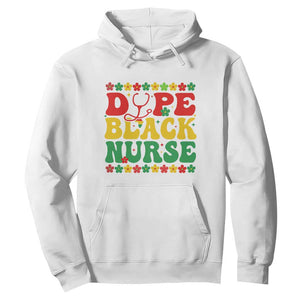 Melanin Queen Nursing Black History Month Gift Hoodie Dope Black Nurse TS12 White Print Your Wear
