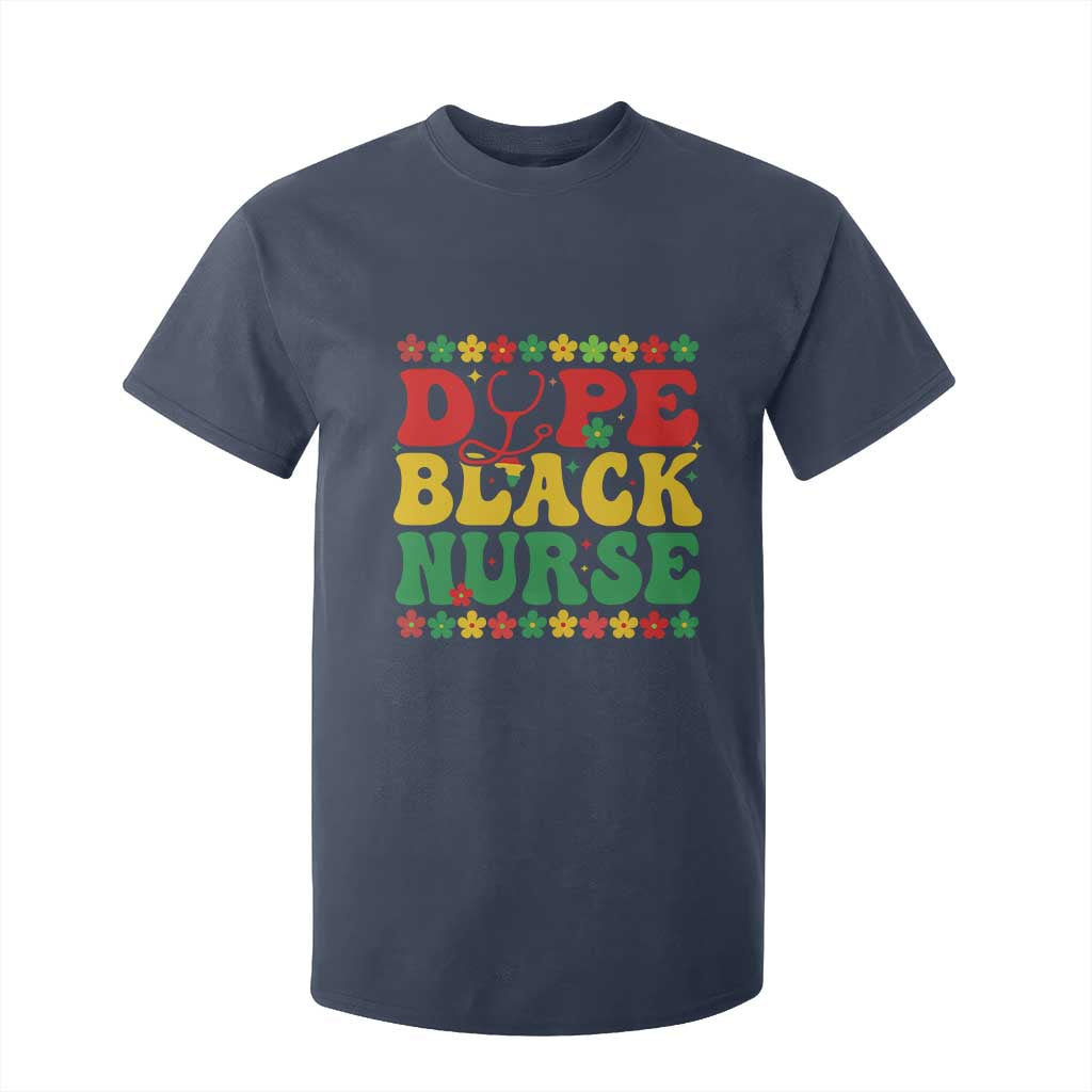 Melanin Queen Nursing Black History Month Gift T Shirt For Kid Dope Black Nurse TS12 Navy Print Your Wear