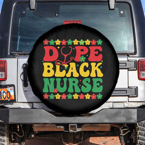 Melanin Queen Nursing Black History Month Gift Spare Tire Cover Dope Black Nurse TS12 No hole Black Print Your Wear