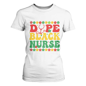 Melanin Queen Nursing Black History Month Gift T Shirt For Women Dope Black Nurse TS12 White Print Your Wear