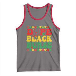 Melanin Queen Nursing Black History Month Gift Tank Top Dope Black Nurse TS12 Deep Heather Red Print Your Wear