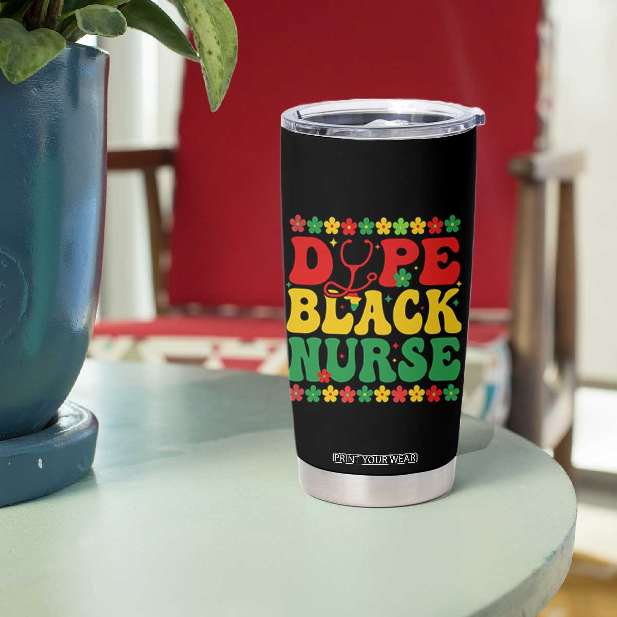 Melanin Queen Nursing Black History Month Gift Tumbler Cup Dope Black Nurse TS12 Print Your Wear