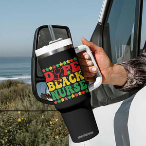 Melanin Queen Nursing Black History Month Gift Tumbler With Handle Dope Black Nurse TS12 Print Your Wear