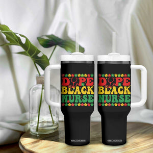 Melanin Queen Nursing Black History Month Gift Tumbler With Handle Dope Black Nurse TS12 Print Your Wear