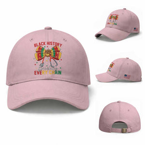 Black History Breaking Every Chain Baseball Cap Gift For Black Nurse TS12 Baseball Cap Universal Fit Light Pink Print Your Wear