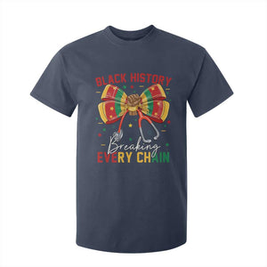 Black History Breaking Every Chain T Shirt For Kid Gift For Black Nurse TS12 Navy Print Your Wear