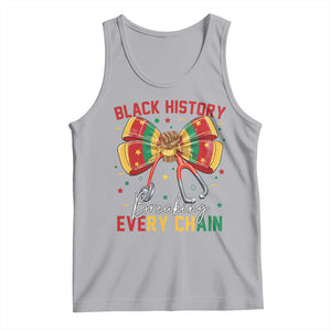 Black History Breaking Every Chain Tank Top Gift For Black Nurse TS12 Athletic Heather Print Your Wear