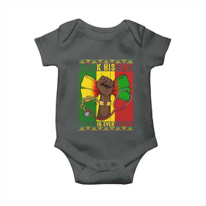 Breaking Every Chain Baby Onesie Black History Medical Professional Gift TS12 Dark Heather Print Your Wear