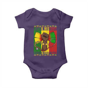 Breaking Every Chain Baby Onesie Black History Medical Professional Gift TS12 Purple Print Your Wear