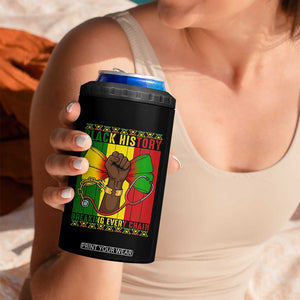 Breaking Every Chain 4 in 1 Can Cooler Tumbler Black History Medical Professional Gift TS12 Print Your Wear