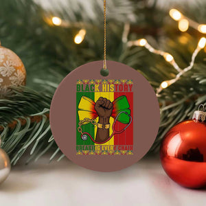 Breaking Every Chain Ceramic Ornament Black History Medical Professional Gift TS12 1pc Mocha Print Your Wear