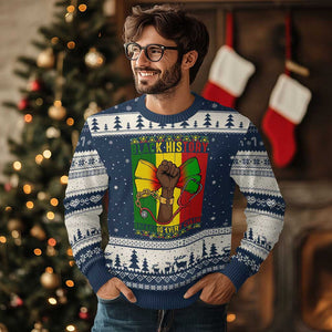 Breaking Every Chain Ugly Christmas Sweater Black History Medical Professional Gift TS12 Navy Beige Print Your Wear