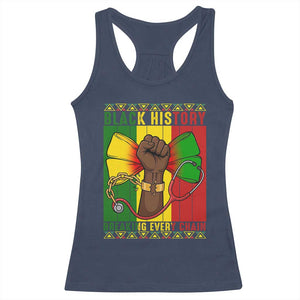 Breaking Every Chain Racerback Tank Top Black History Medical Professional Gift TS12 Navy Print Your Wear