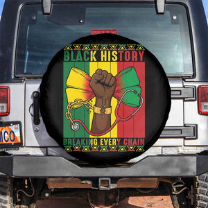 Breaking Every Chain Spare Tire Cover Black History Medical Professional Gift TS12 No hole Black Print Your Wear