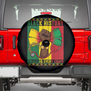 Breaking Every Chain Spare Tire Cover Black History Medical Professional Gift TS12 Black Print Your Wear