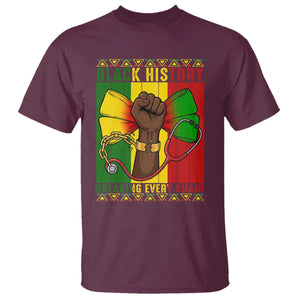 Breaking Every Chain T Shirt Black History Medical Professional Gift TS12 Maroon Print Your Wear