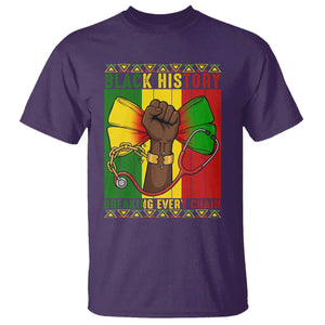Breaking Every Chain T Shirt Black History Medical Professional Gift TS12 Purple Print Your Wear